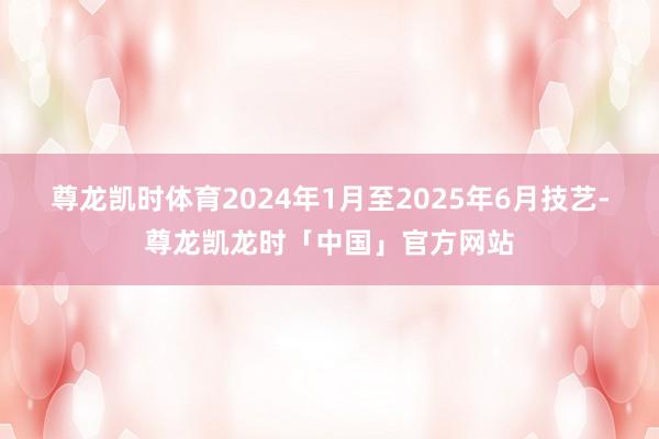 尊龙凯时体育2024年1月至2025年6月技艺-尊龙凯龙时「中国」官方网站